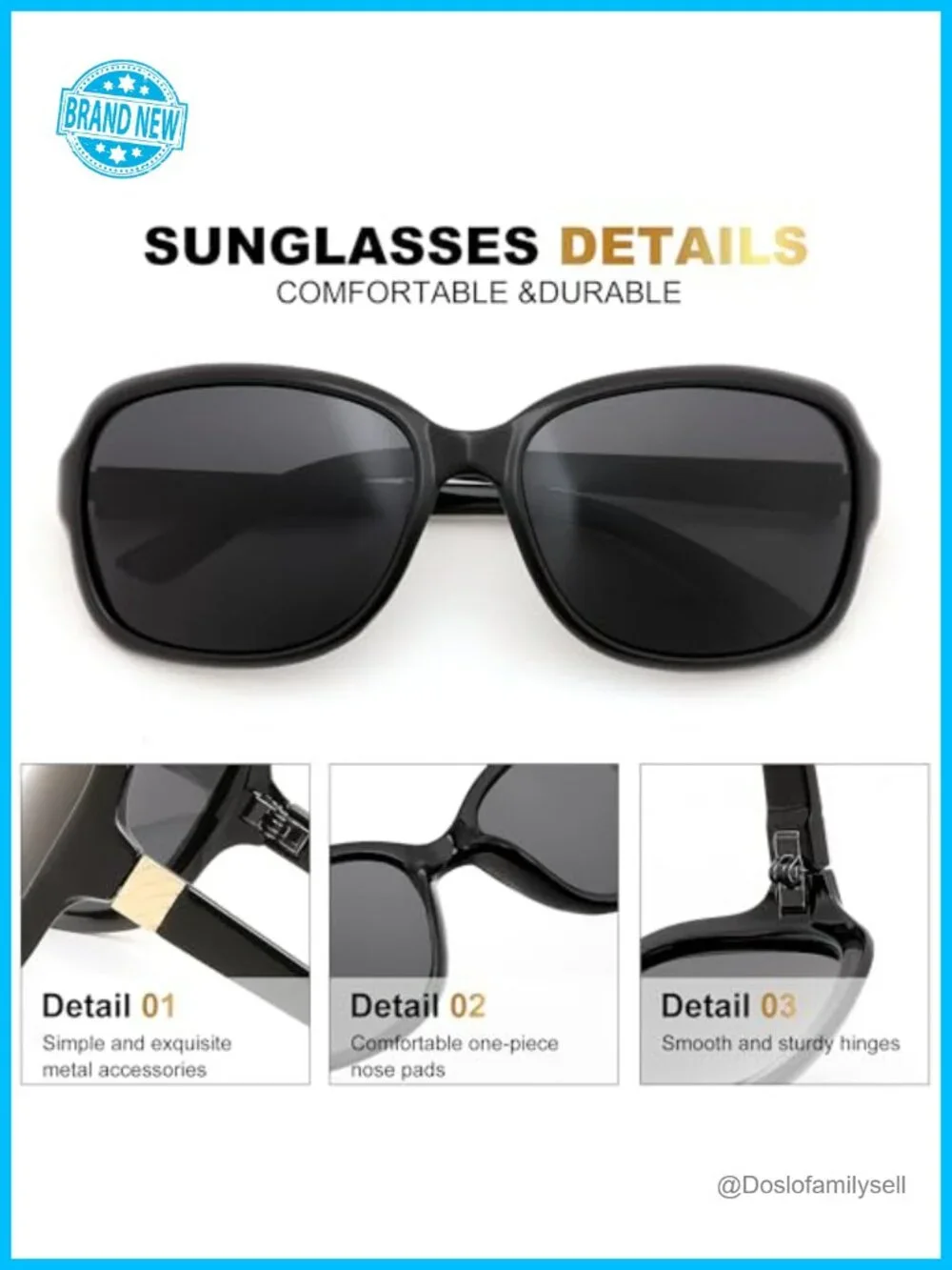 Vintage Square Polarized Sunglasses for Women UV400 Retro Wrap Around
